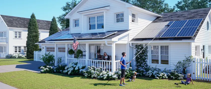 What is the best way to clean solar panels?